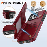 Wallet Layer Magnetic Flip Leather Case for iphone