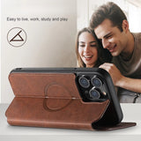 Magnetic Wallet Leather Case for iphone
