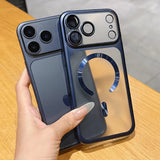 Luxury Matte Translucent Magnetic Case for iphone