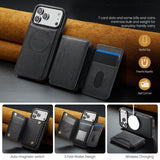 Magnetic Wallet Leather Case for iphone