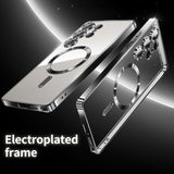Full‑Cover Clear Magnetic Electroplated Case for Samsung