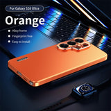 Full‑Cover Magnetic Alloy Frame Shockproof Case for Samsung