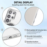 Transparent Electroplated Magnetic Leather Flip Case for Samsung