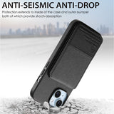 Fabric Texture Leather Wallet Stand Case for iphone