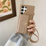 Shockproof Leather Case with Multi‑Function Card Holder for Samsung