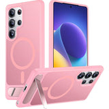 Magnetic Matte Skin‑Feel Shockproof Stand Case for Samsung