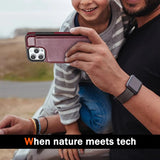 Wallet Layer Magnetic Flip Leather Case for iphone
