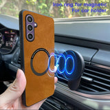 Magnetic Leather Case for Samsung Galaxy