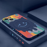 Creative Smiley Face Magnetic Shockproof Case for iphone