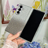 Gradient Glitter Plating Phone Case for Samsung Z Fold