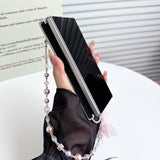 Gold‑Stamped Bow Magnetic Kickstand Case for Samsung Z Fold