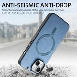 Solid‑Color Magnetic Full Cover Shockproof Case for iphone