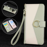 Detachable Crossbody Zipper Wallet Leather Case for iphone