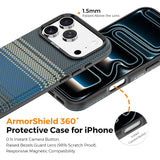 Magnetic Stripe Kevlar Texture Case for iphone