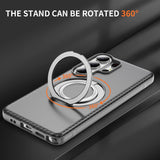 Magnetic Carbon Fiber Case with Rotatable Stand for Samsung