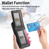 Fabric Texture Leather Wallet Stand Case for iphone