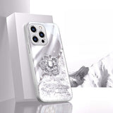 Diamond Flower Pattern Case with Bracelet for iphone