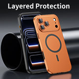 Magnetic Alloy Frame Case with Snap Lock for iphone