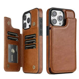 Wallet Layer Magnetic Flip Leather Case for iphone