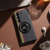 Magnetic Carbon Fiber Slim Ultra Case  with Kickstand Ring Holder for Samsung Z Fold