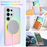 Shockproof Magnetic Matte Rainbow Gradient Case for Samsung