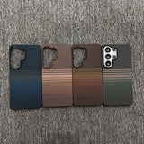 Shockproof Magnetic Half‑Wrap Borderless Carbon Fiber Case for Samsung