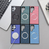 Shockproof Magnetic Fabric‑Texture Case for Samsung