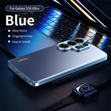 Full‑Cover Magnetic Alloy Frame Shockproof Case for Samsung
