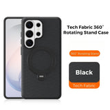 Tech Fabric Magnetic Hidden Rotatable Kickstand Case for Samsung