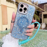Glitter Magnetic Full‑Cover Shockproof Case for iphone