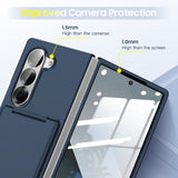 All‑in‑One Shell‑Film Integrated Case for Samsung Z Fold, Full Coverage With Card Holder & Kickstand