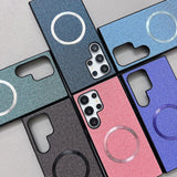 Shockproof Magnetic Fabric‑Texture Case for Samsung