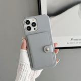 Leather Card Holder Wallet Case for iphone