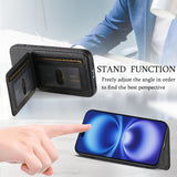 Fabric Texture Leather Wallet Stand Case for iphone
