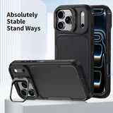 Metal Lens Kickstand Shockproof Case for iphone