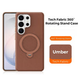 Tech Fabric Magnetic Hidden Rotatable Kickstand Case for Samsung