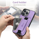 Leather Card Holder Stand Case for iphone