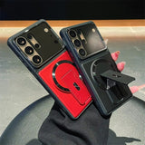 Luxury Invisible Kickstand Magnetic Case for Samsung