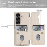 Shockproof Flower Case with Card Holder & Lanyard for Samsung Z Fold