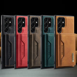 Magnetic Wallet Leather Case for Samsung