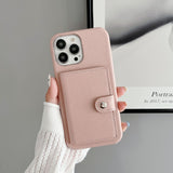 Leather Card Holder Wallet Case for iphone