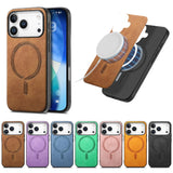Solid‑Color Magnetic Full Cover Shockproof Case for iphone