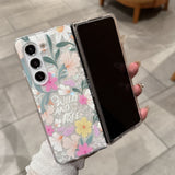 Fashion Painted Flower Case for Samsung Z Fold
