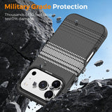 Magnetic Stripe Kevlar Texture Case for iphone