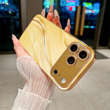 Electroplated Glass Flowing Light Effect Case for iphone