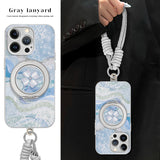 Clover Phone Case with Rotatable Stand & Lanyard for iphone