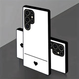 Simple Tiny Heart Pattern Glass Case for Samsung