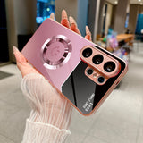 Pink Smiley Glass Case for Samsung