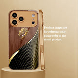 Electroplated Golden Scale Dragon Head Glass Case for iphone
