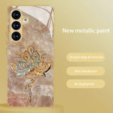 Lotus Flower Tempered Glass Case for Samsung